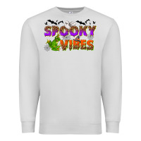 Dove Grey Spooky vibes Premium Sweatshirt - NancyCooperArtShop