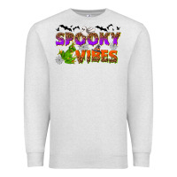 Oatmeal Heather Spooky vibes Premium Sweatshirt - NancyCooperArtShop