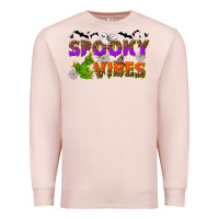 Pale Pink Spooky vibes Premium Sweatshirt - NancyCooperArtShop