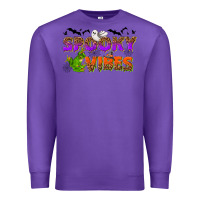 Purple Spooky vibes Premium Sweatshirt - NancyCooperArtShop