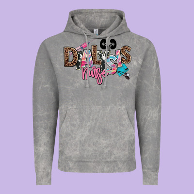 Dialysis Nurse Vintage Hoodie Designed By Nancycooperartshop