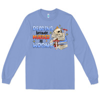 Colony Blue reading because murder is wrong Long Sleeve Tee - MaliasSmallBusiness