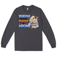 Smoke reading because murder is wrong Long Sleeve Tee - MaliasSmallBusiness