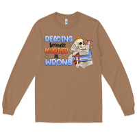 Toasted Coconut reading because murder is wrong Long Sleeve Tee - MaliasSmallBusiness
