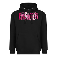 Black Fighter Breast Cancer Heavyweight Hoodie - NancyCooperArtShop