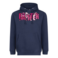 Navy Fighter Breast Cancer Heavyweight Hoodie - NancyCooperArtShop