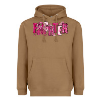 Toasted Coconut Fighter Breast Cancer Heavyweight Hoodie - NancyCooperArtShop