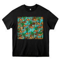 Black camel leopard Heavy Core Tee - BarkalooDesign
