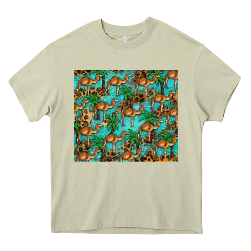 Camel Leopard Heavy Core Tee by BarkalooDesign | Teevron