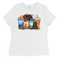 White monster truck coffee cups Ladies Tee - Zillion Design Studio