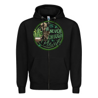 Black never enough plants Zipper Hoodie - Artiststas