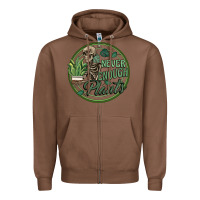 Chestnut never enough plants Zipper Hoodie - Artiststas