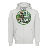 Dove Grey never enough plants Zipper Hoodie - Artiststas