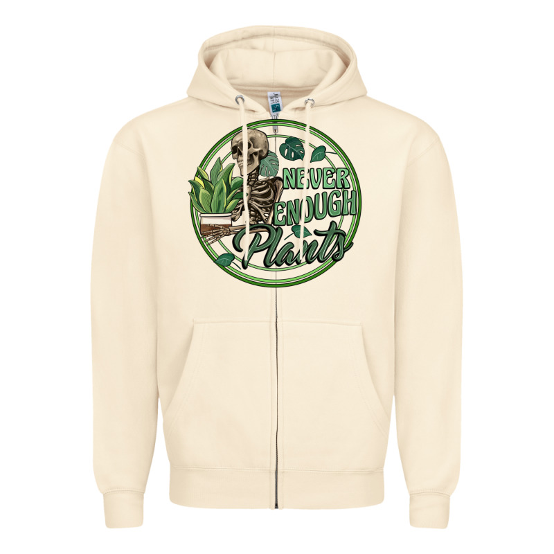 Never Enough Plants Zipper Hoodie by Artiststas | Teevron