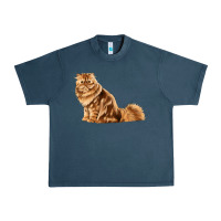Midnight Navy Persian Cat Urban Heavy Tee - LillyAllenDesigns