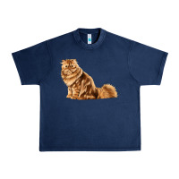 Navy Persian Cat Urban Heavy Tee - LillyAllenDesigns