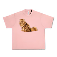 Salmon Persian Cat Urban Heavy Tee - LillyAllenDesigns