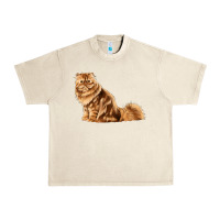 Sandshell Persian Cat Urban Heavy Tee - LillyAllenDesigns