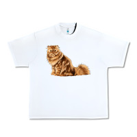 White Persian Cat Urban Heavy Tee - LillyAllenDesigns