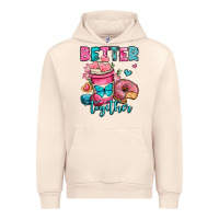 Sandshell better together donut and coffee valentines day Urban Hoodie - OliviaCreatesArt