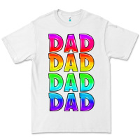 White lgbtq dad Premium Tee - HRA Design Shop