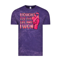 Cloud Purple i fought for my life and i won Vintage Tee - NancyCooperArtShop