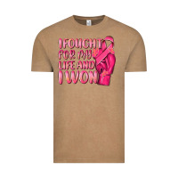 Vintage Coffee i fought for my life and i won Vintage Tee - NancyCooperArtShop