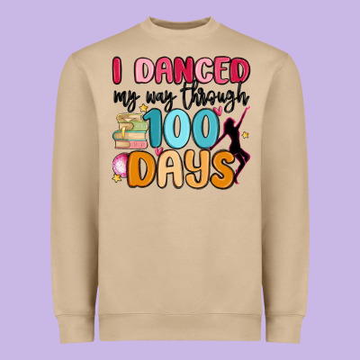 I Danced My Way Through 100 Days Heavyweight Sweatshirt Designed By Maliassmallbusiness