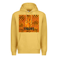 Antique Gold tiger paws Premium Hoodie - TumblerDesignByShophia