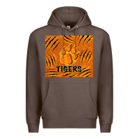 Coffee tiger paws Premium Hoodie - TumblerDesignByShophia