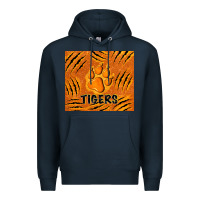 Navy tiger paws Premium Hoodie - TumblerDesignByShophia