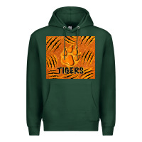 Sports Green tiger paws Premium Hoodie - TumblerDesignByShophia