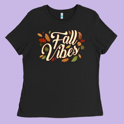 Fall Vibes Ladies Tee Designed By Jahusdesignshop