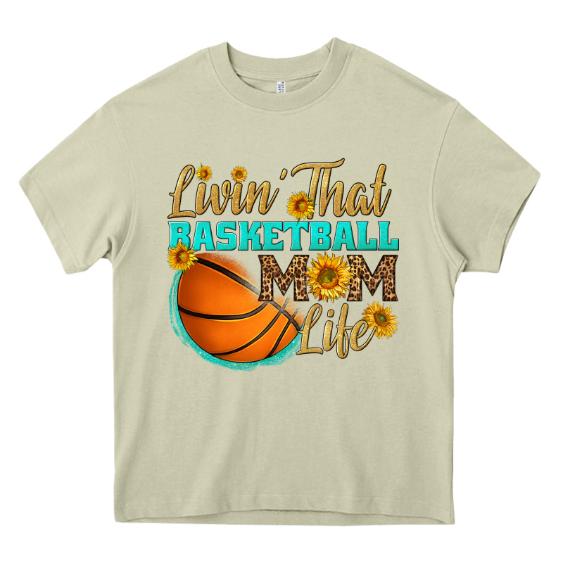 Livin' That Basketball Mom Life Heavy Core Tee by HRA Design Shop | Teevron
