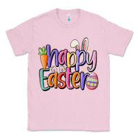 Bubblegum Pink happy easter Classic Tee - MaliasSmallBusiness