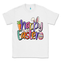 White happy easter Classic Tee - MaliasSmallBusiness