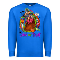 True Royal Chick or treat Halloween Premium Sweatshirt - NancyCooperArtShop