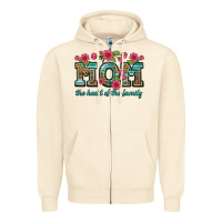 Sandshell mom the heart of the family Zipper Hoodie - Artiststas