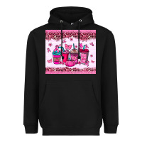 Black Breast Cancer coffee cups Heavyweight Hoodie - NancyCooperArtShop