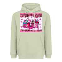 Matcha Breast Cancer coffee cups Heavyweight Hoodie - NancyCooperArtShop