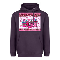Plum Breast Cancer coffee cups Heavyweight Hoodie - NancyCooperArtShop