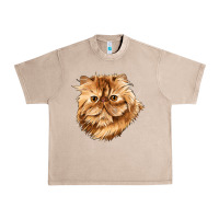 French Oak Persian Cat Face Urban Heavy Tee - LillyAllenDesigns