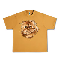 Peanut Butter Persian Cat Face Urban Heavy Tee - LillyAllenDesigns