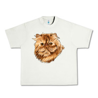Pistachio Persian Cat Face Urban Heavy Tee - LillyAllenDesigns