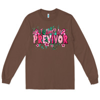 Chestnut i am a previvor Long Sleeve Tee - NancyCooperArtShop