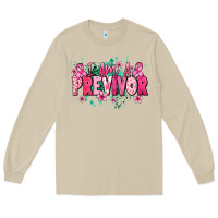 Mushroom i am a previvor Long Sleeve Tee - NancyCooperArtShop