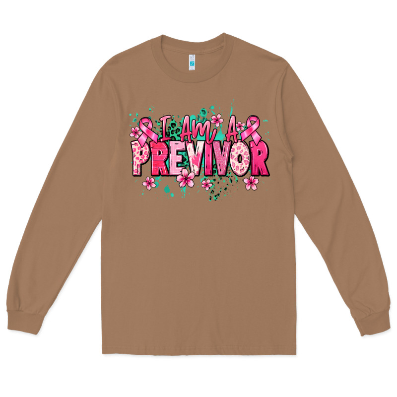 I Am A Previvor Long Sleeve Tee by NancyCooperArtShop | Teevron