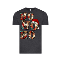 Vintage Black ho ho ho western christmas Vintage Tee - Jasminsmagicworld