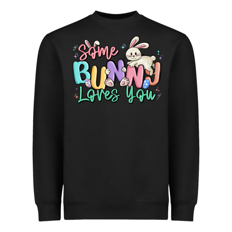 Some Bunny Loves You Easter Heavyweight Sweatshirt by MaliasSmallBusiness | Teevron