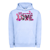 Pigment Grape Ice All you need is love Valentine's Day Urban Hoodie - FaDigitalArtStudio